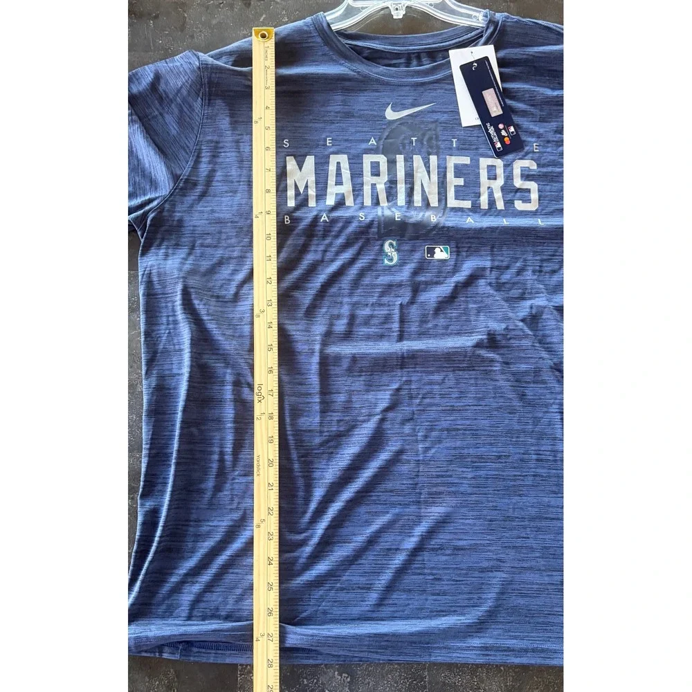 Nike Seattle Mariners MLB Authentic Collection Dri-FIT T-Shirt Mens XXL Blue New - Picture 7 of 8
